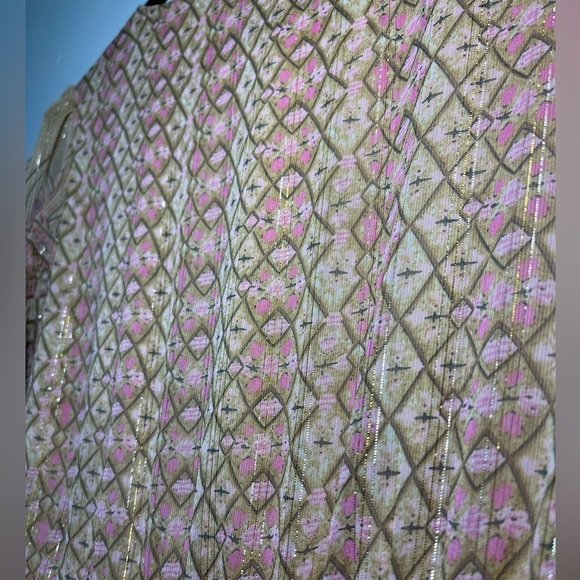 House of Harlow 1960 Women’s Shona Joy Metallic Shimmer Peasant Dress S - Picture 10 of 10